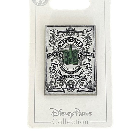 Disney Parks Haunted Mansion Welcome Foolish Mortals Pin - Picture 5 of 5